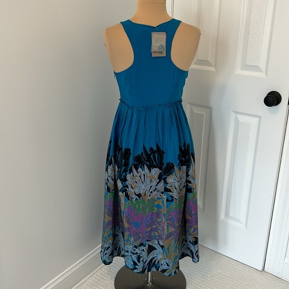 Anthropologie Moulinet Soeurs Island Nightfall Silk Embellished Dress - Picture 3 of 11